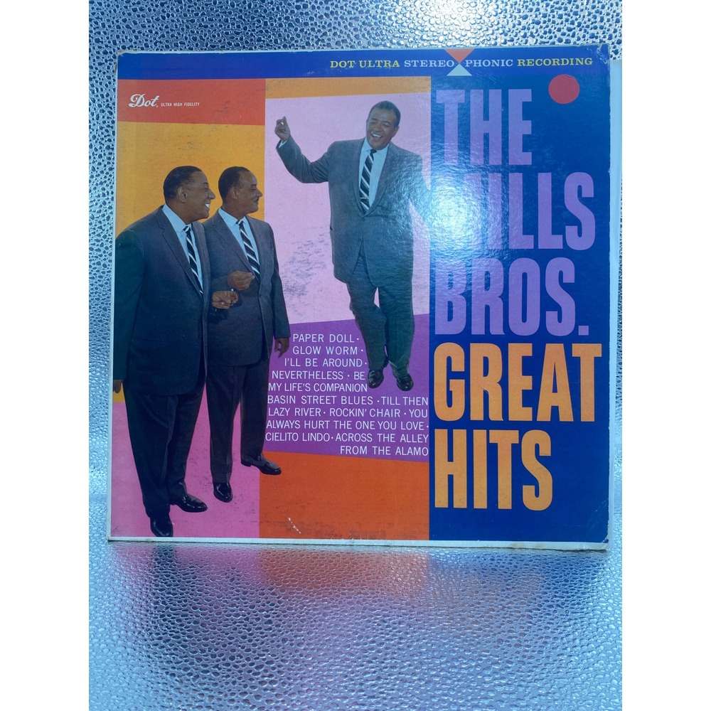 The Mills Brothers Great Hits Vinyl LP Dot Records DLP 25157 Stereo Paper Doll